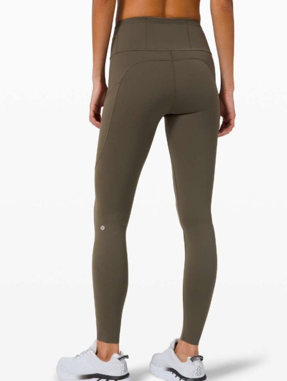 Lululemon Fast & Free Tight 28" Dark Olive EUC